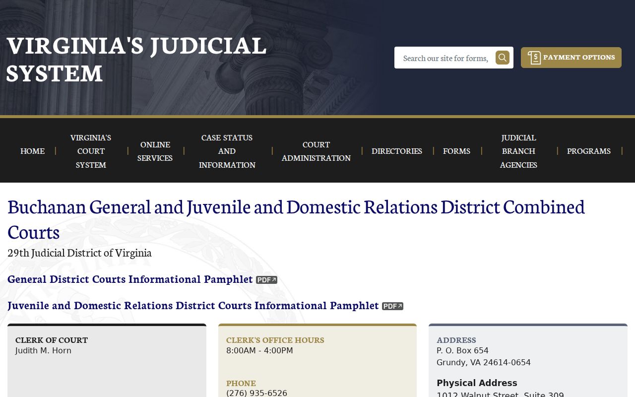 Buchanan County warrant and case records at the GDC and JDR clerk
