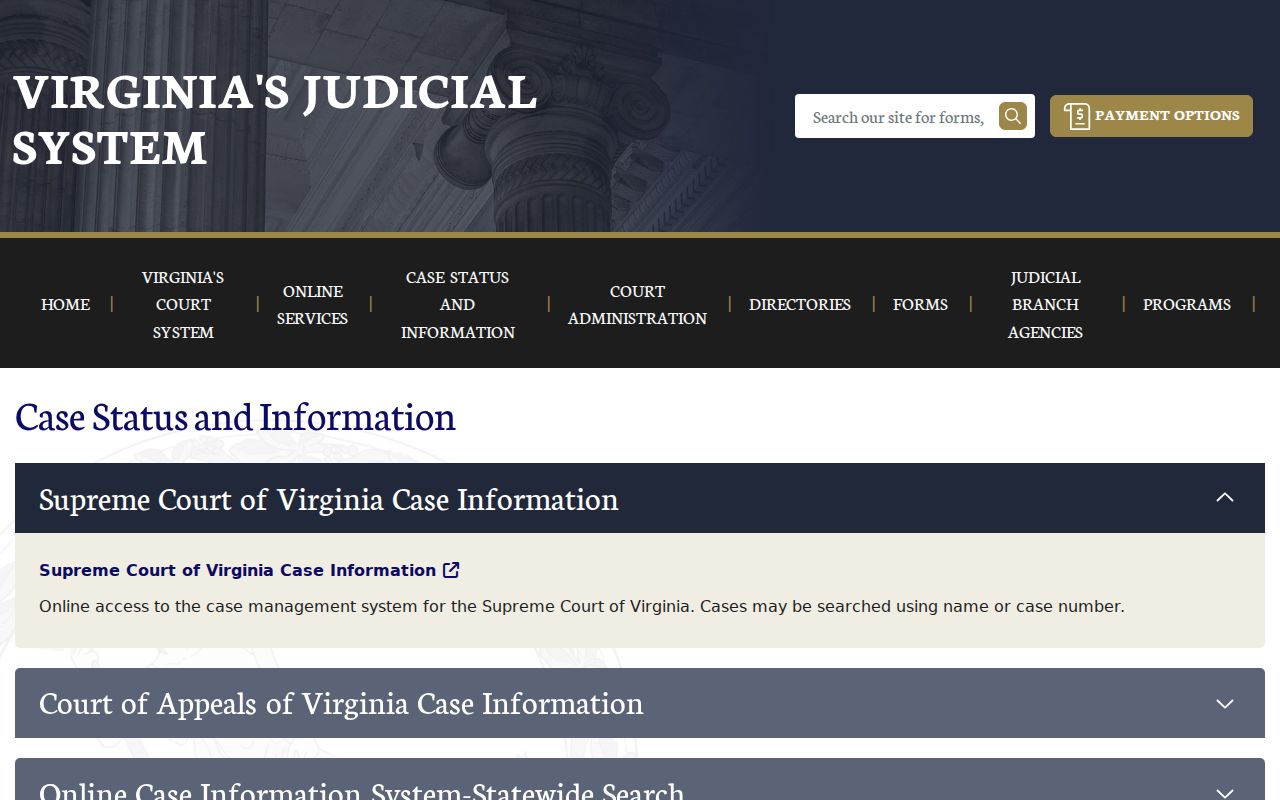 Buchanan County warrant records and Virginia case information access