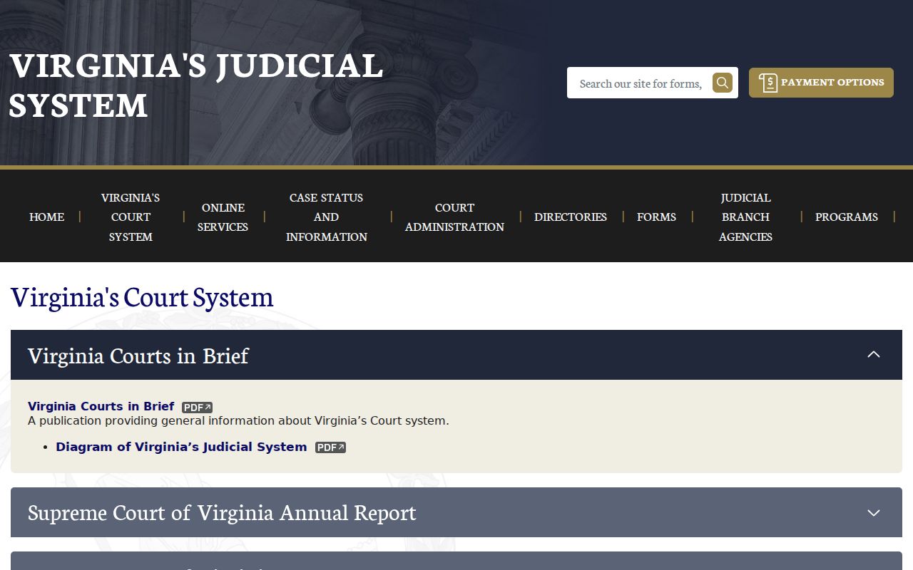 Buchanan County municipal warrant court structure in Virginia
